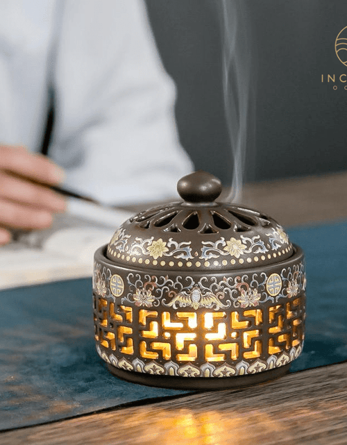 Load image into Gallery viewer, Chinese Classical Ceramic Incense Holder by incenseocean
