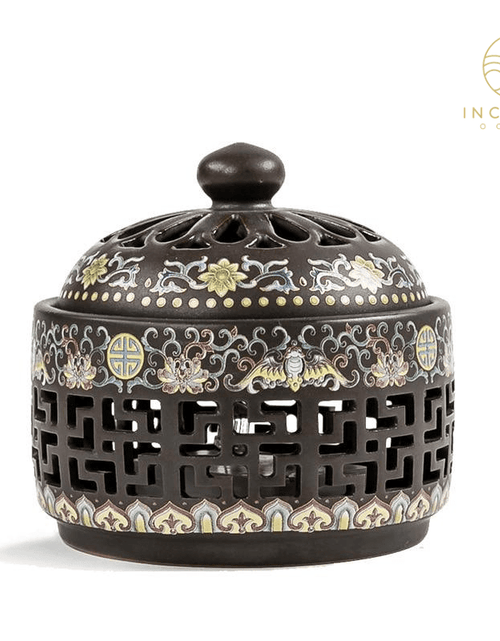 Load image into Gallery viewer, Chinese Classical Ceramic Incense Holder by incenseocean
