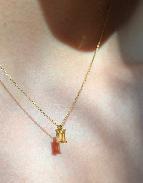Load image into Gallery viewer, Birthstone Necklace - November by Little Sky Stone
