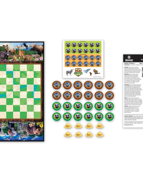 Load image into Gallery viewer, Jr. Ranger Checkers Board Game Board Game by MasterPieces Puzzle Company INC
