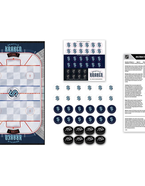 Load image into Gallery viewer, Seattle Kraken Checkers Board Game by MasterPieces Puzzle Company INC
