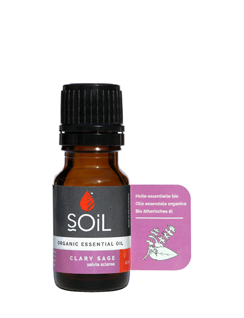 Load image into Gallery viewer, Organic Clary Sage Essential Oil (Salvia Sclarea ) 10ml by SOiL Organic Aromatherapy and Skincare

