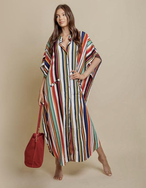 Load image into Gallery viewer, Wide Dress -Stripes by ClaudiaG Collection

