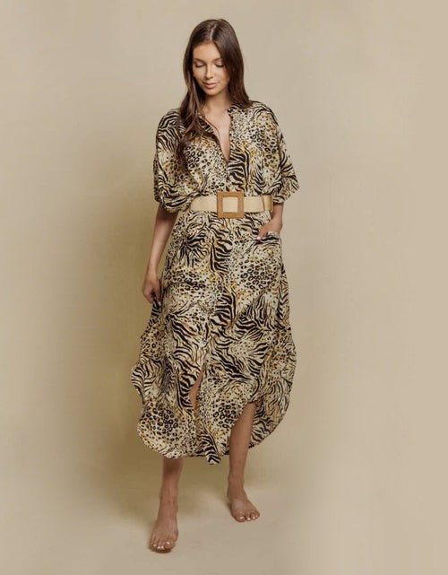 Load image into Gallery viewer, Wide Dress -Animal Print by ClaudiaG Collection

