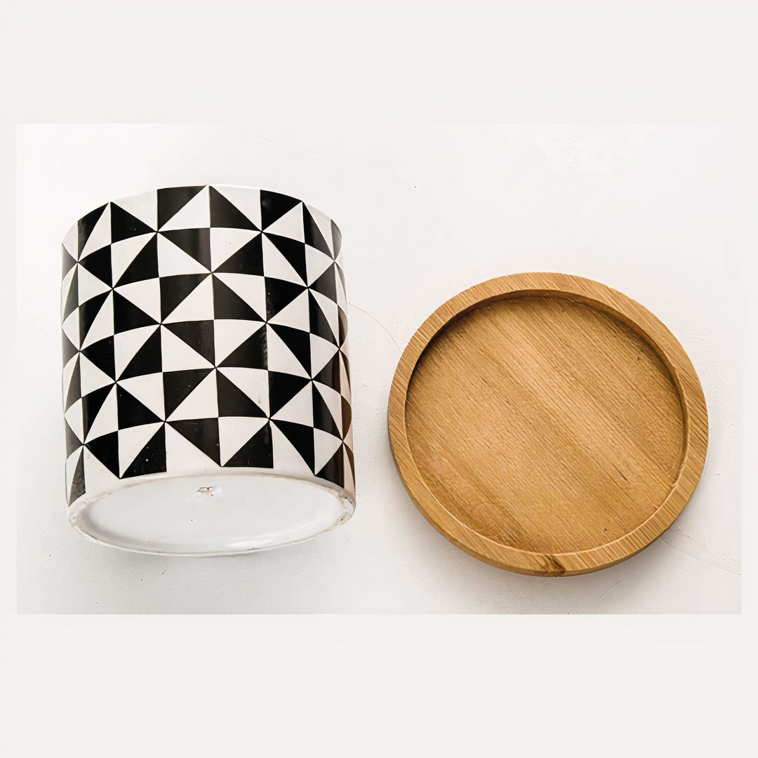 B&W Planters Set of 3 by ClaudiaG Collection