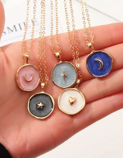 Load image into Gallery viewer, Astral Necklace Navy by ClaudiaG Collection
