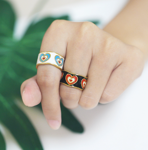 Load image into Gallery viewer, Pop Hearts Ring by ClaudiaG Collection
