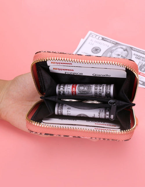 Load image into Gallery viewer, Python Print Zipper Wallet by ClaudiaG Collection
