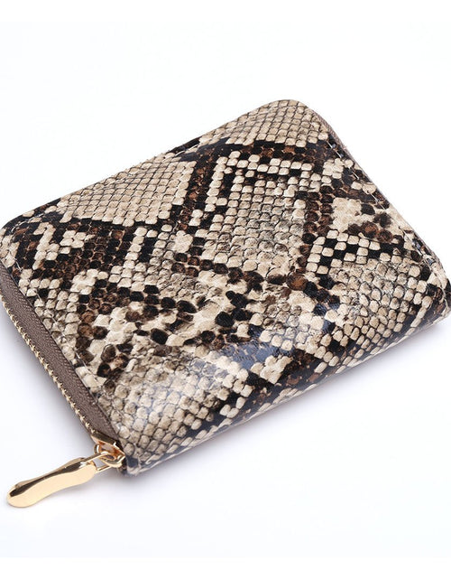 Load image into Gallery viewer, Python Print Zipper Wallet by ClaudiaG Collection
