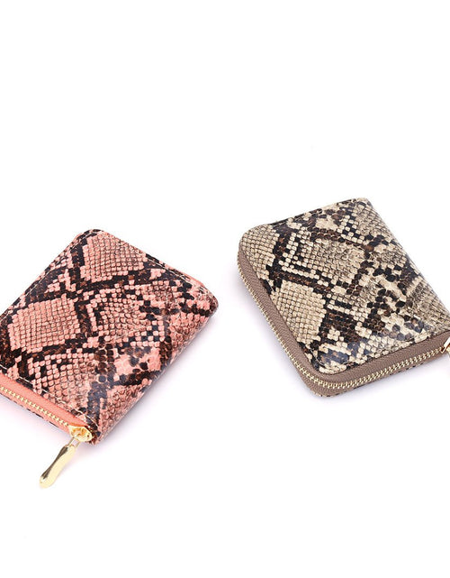 Load image into Gallery viewer, Python Print Zipper Wallet by ClaudiaG Collection

