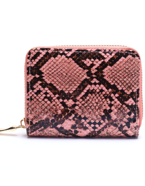 Load image into Gallery viewer, Python Print Zipper Wallet by ClaudiaG Collection
