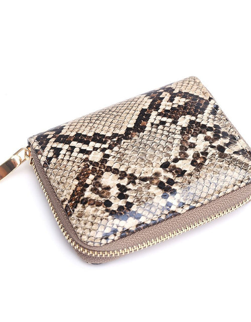 Load image into Gallery viewer, Python Print Zipper Wallet by ClaudiaG Collection
