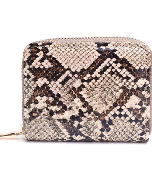 Load image into Gallery viewer, Python Print Zipper Wallet by ClaudiaG Collection
