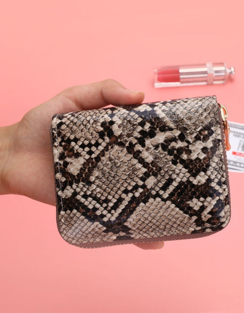 Load image into Gallery viewer, Python Print Zipper Wallet by ClaudiaG Collection
