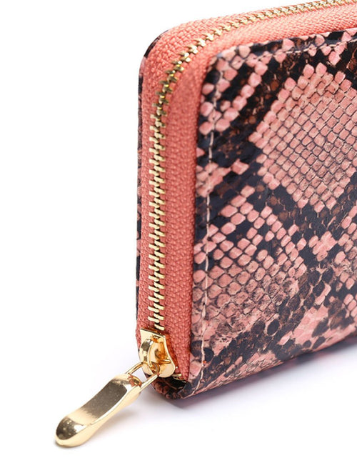 Load image into Gallery viewer, Python Print Zipper Wallet by ClaudiaG Collection
