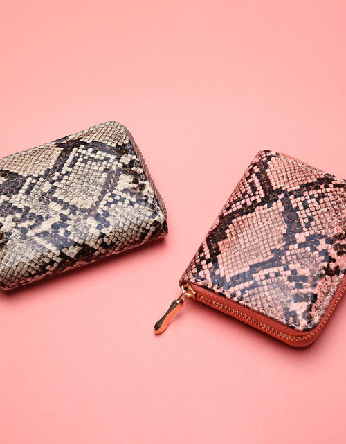 Load image into Gallery viewer, Python Print Zipper Wallet by ClaudiaG Collection
