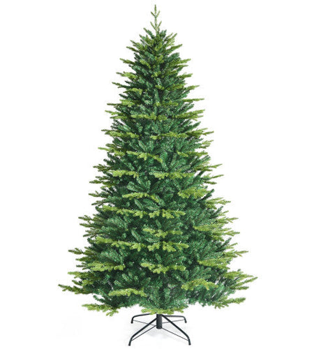 Pre-lit Artificial Hinged Christmas Tree with APP Controlled LED Lights-8 ft