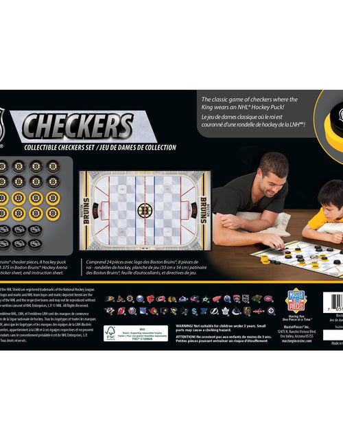 Load image into Gallery viewer, Boston Bruins Checkers Board Game by MasterPieces Puzzle Company INC
