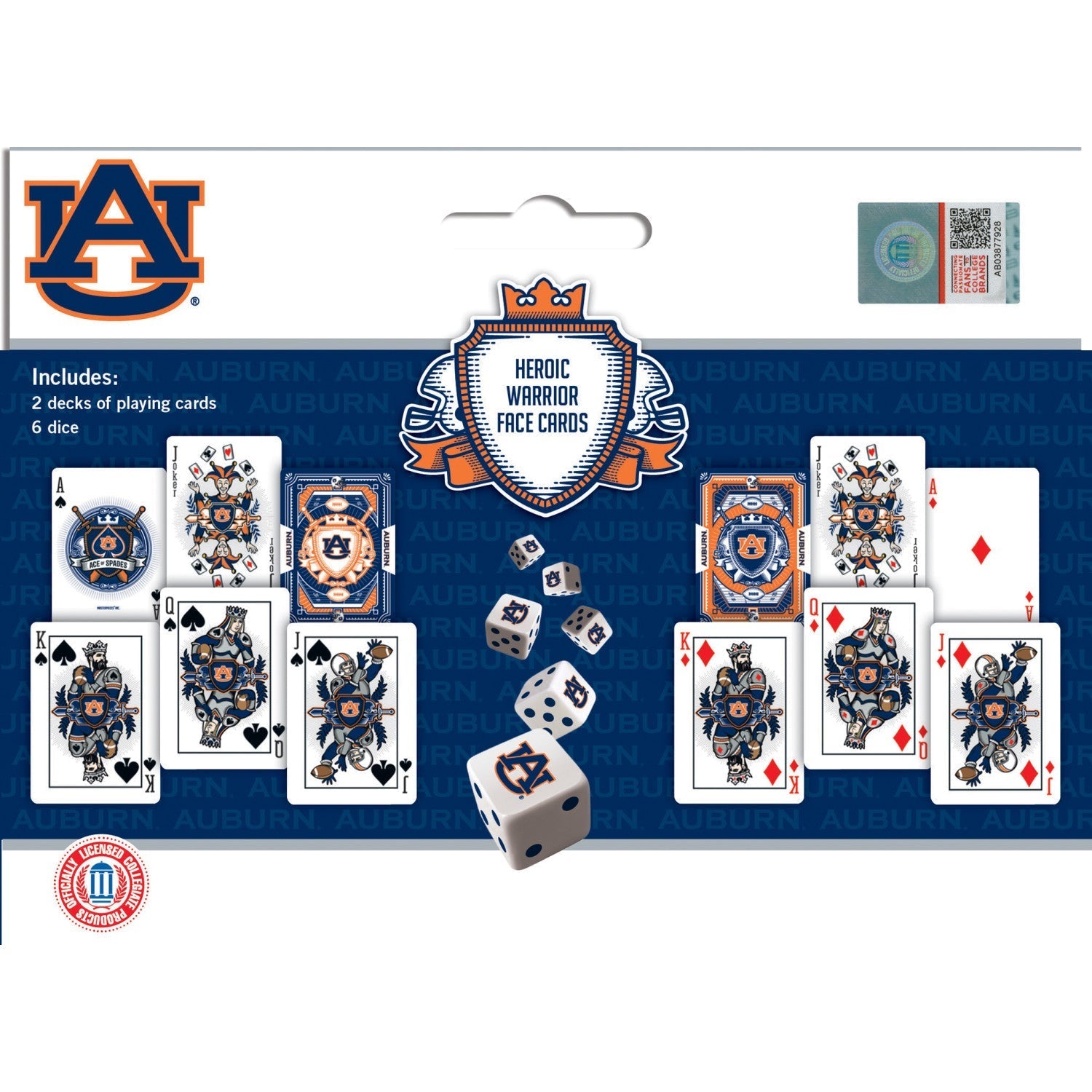 Auburn Tigers - 2-Pack Playing Cards & Dice Set by MasterPieces Puzzle Company INC