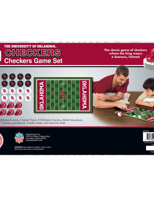 Load image into Gallery viewer, Oklahoma Sooners Checkers Board Game by MasterPieces Puzzle Company INC
