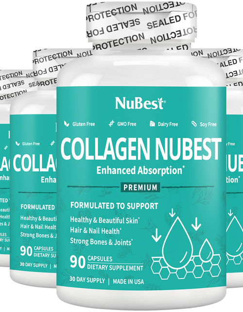 Load image into Gallery viewer, Collagen NuBest, Healthy Skin, Hair &amp; Nails, 90 Capsules by NuBest Nutrition®
