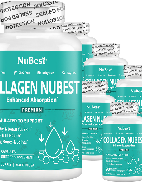 Load image into Gallery viewer, Collagen NuBest, Healthy Skin, Hair &amp; Nails, 90 Capsules by NuBest Nutrition®
