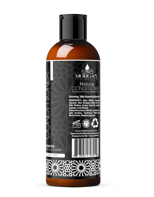 Load image into Gallery viewer, Argan Natural Conditioner Lavender 8 oz by Morgan Cosmetics
