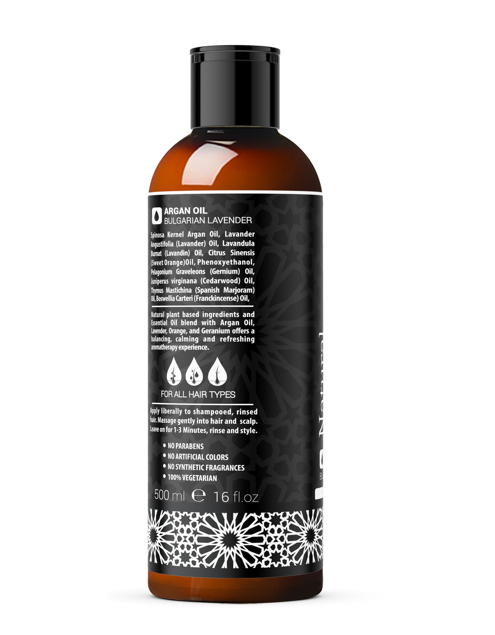 ARGAN NATURAL CONDITIONER LAVENDER 16 OZ Conditioner Lavender - Argan Conditioner Is Also Paraben Free and Synthetic Fragrance Free - 100% Vegetarian. Made In USA. by Morgan Cosmetics