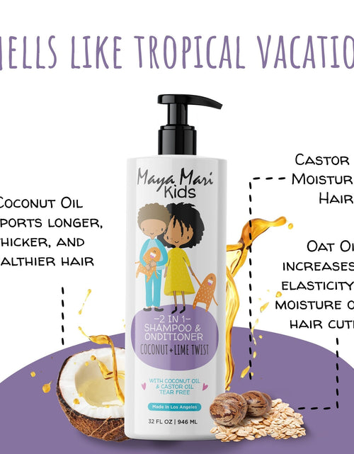 Load image into Gallery viewer, Maya Mari Kids 2in1 Shampoo + Conditioner with Tear-Free Formula and Bonus Hair Gel - Perfect for Kids Daily Hair Care Routines for Both Boys and Girls by  Los Angeles Brands
