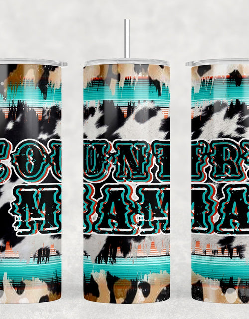 Load image into Gallery viewer, Country Mama|Skinny Tumbler|Optional Bluetooth Speaker| Speaker Color Varies by Rowdy Ridge Co
