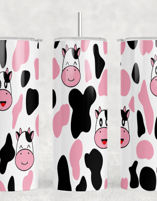Load image into Gallery viewer, Cows|Skinny Tumbler|Optional Bluetooth Speaker| Speaker Color Varies by Rowdy Ridge Co
