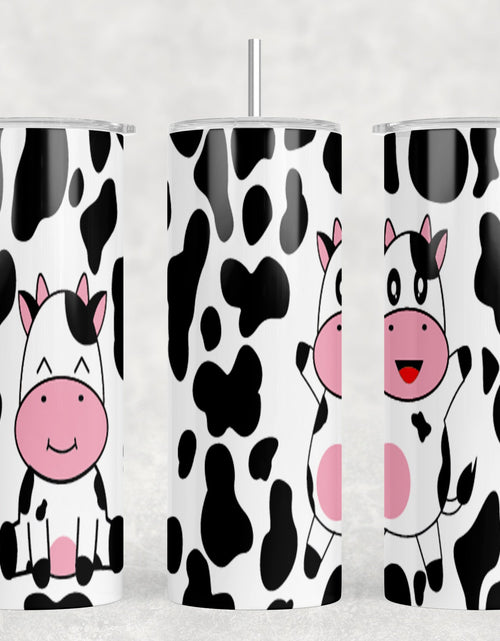 Load image into Gallery viewer, Cows|Skinny Tumbler|Optional Bluetooth Speaker| Speaker Color Varies by Rowdy Ridge Co
