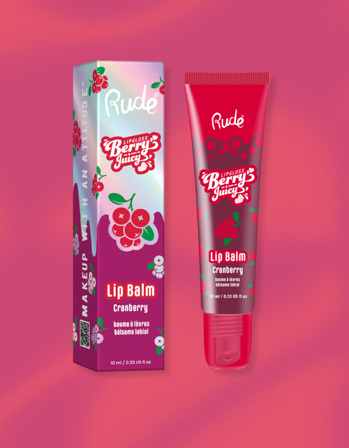 Load image into Gallery viewer, RUDE Berry Juicy Lip Balm - Cranberry
