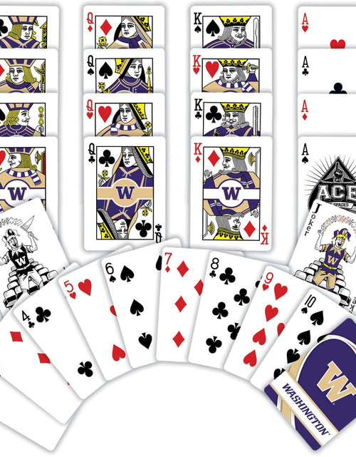 Load image into Gallery viewer, Washington Huskies Playing Cards - 54 Card Deck by MasterPieces Puzzle Company INC
