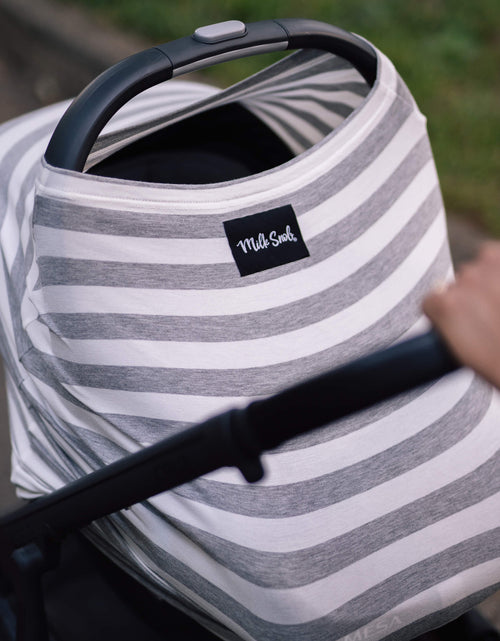 Load image into Gallery viewer, CREAM &amp; GREY STRIPE COVER by Milk Snob
