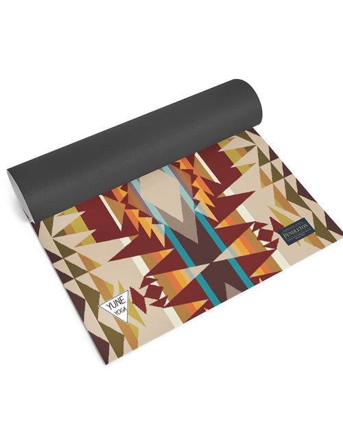Load image into Gallery viewer, Ascend Yoga Mat Pendleton Crescent Butte Mat by Yune Yoga
