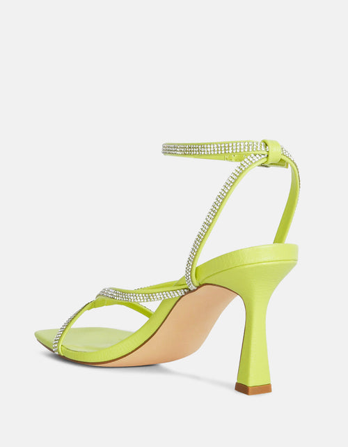 Load image into Gallery viewer, crush it diamante mid heel sandal by London Rag
