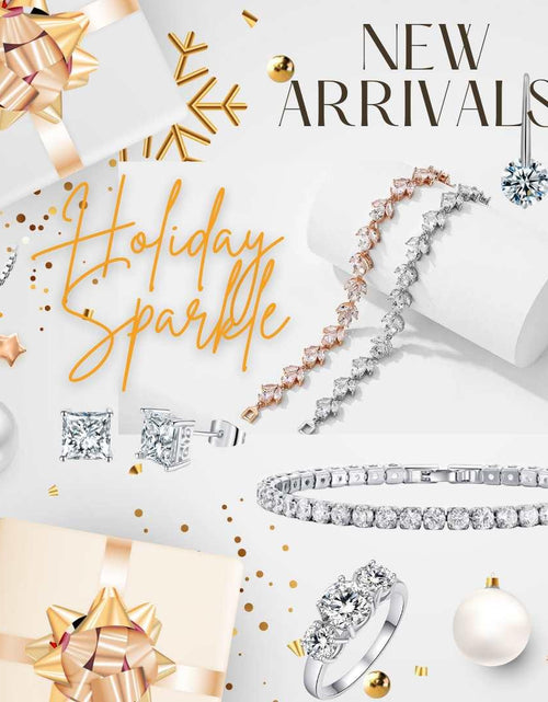Load image into Gallery viewer, Crystal Heart Necklace White Gold with Cubic Zirconia Stones by Hollywood Sensation®
