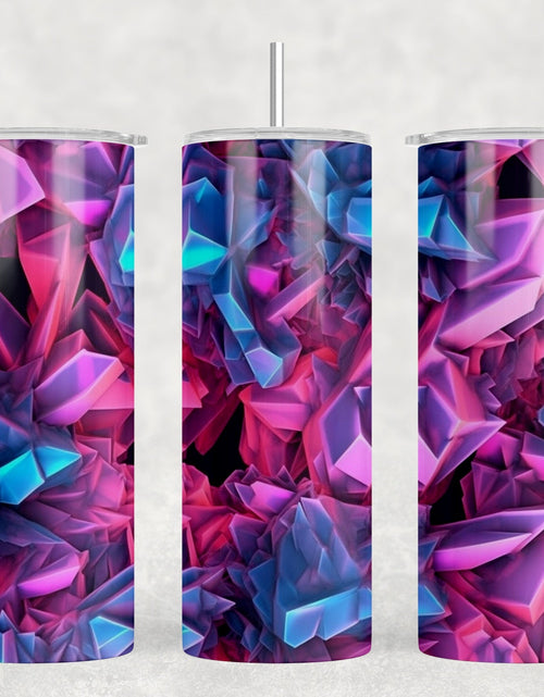Load image into Gallery viewer, Crystals - 20 oz Steel Skinny Tumbler - Optional Blue Tooth Speaker - Speaker Color will Vary by Rowdy Ridge Co
