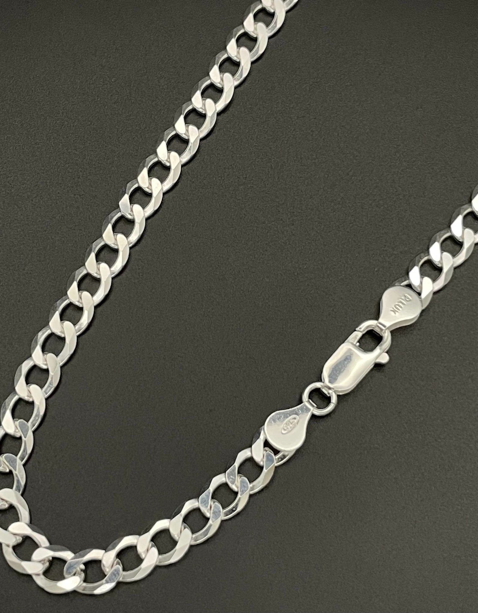 Donatello Gian Solid Sterling Silver Curb Chain Necklace, 2.5MM 16-24", Italian Made Stamped 925, Men & Women Necklace by Donatello Gian