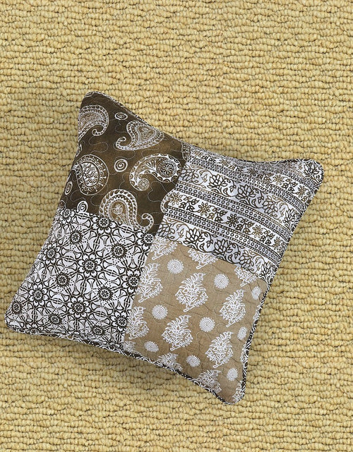 Load image into Gallery viewer, DaDa Bedding Set of 2 Bohemian Patchwork Moroccan Paisley Dreams Throw Pillow Covers, 18" (JHW885) by DaDa Bedding Collection
