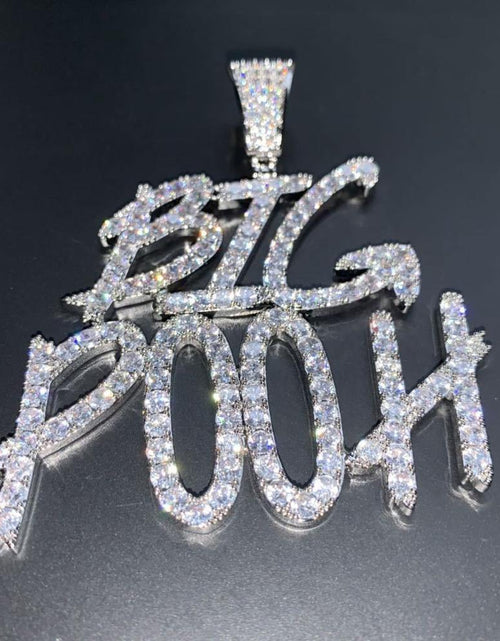 Load image into Gallery viewer, Custom Iced Out Name Letters Pendant Necklace by Bling Proud | Urban Jewelry Online Store

