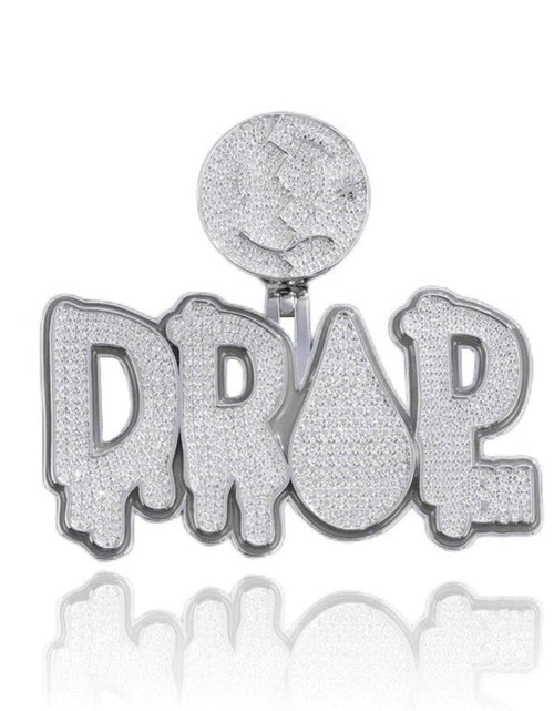 Load image into Gallery viewer, Custom Moissanite Diamond Letters Glow In The Dark Pendant Deposit (Non-refundable) by Bling Proud | Urban Jewelry Online Store
