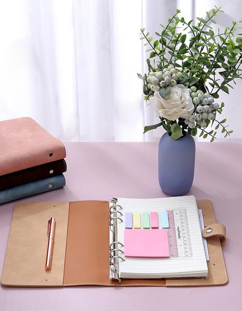 Load image into Gallery viewer, Vegan Leather Organizational Notebook/Journal A5/A6 (3 Paper Options) by Multitasky
