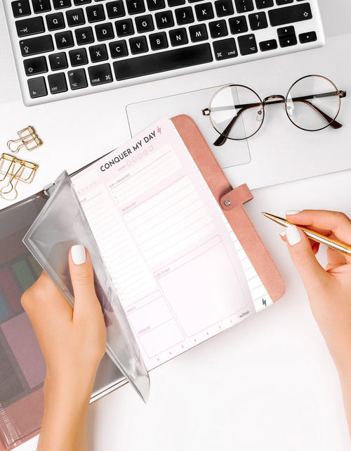 Load image into Gallery viewer, Vegan Leather Organizational Notebook/Journal A5/A6 (3 Paper Options) by Multitasky

