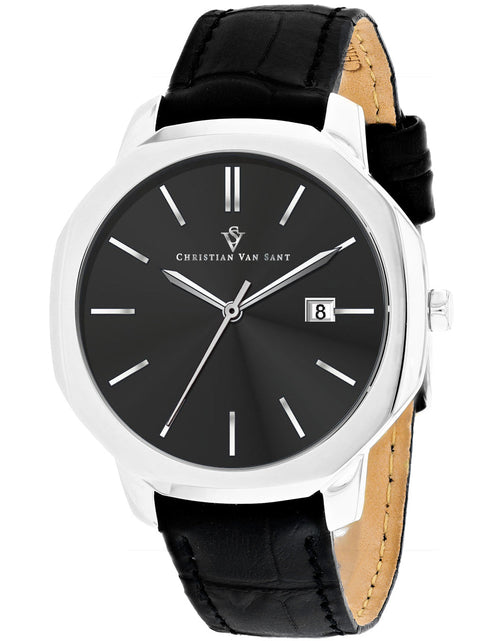 Load image into Gallery viewer, Christian Van Sant Men's Octavius Slim Black Dial Watch - CV0530 by Balec Group
