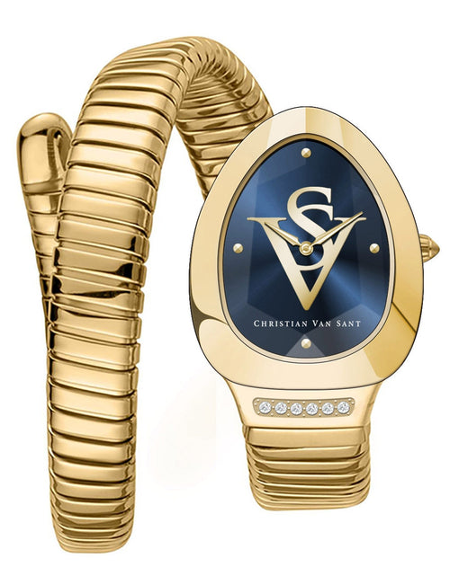 Load image into Gallery viewer, Christian Van Sant Women's Naga Blue Dial Watch - CV0872 by Balec Group
