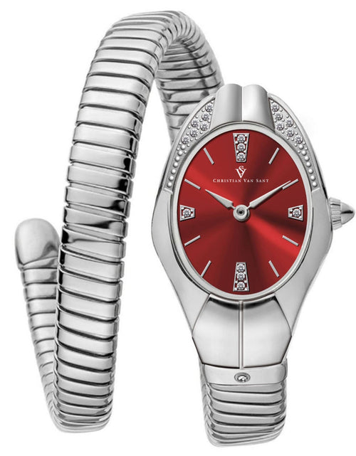 Load image into Gallery viewer, Christian Van Sant Women's Naga Red Dial Watch - CV0883 by Balec Group
