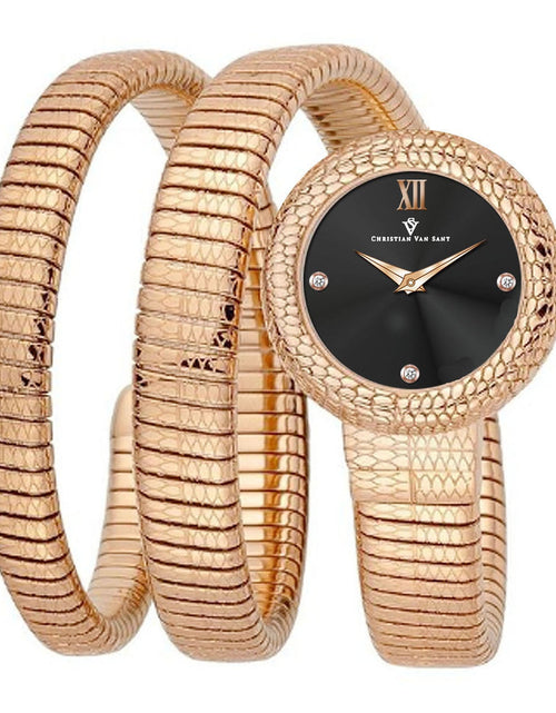 Load image into Gallery viewer, Christian Van Sant Women's Naga Black Dial Watch - CV0890 by Balec Group
