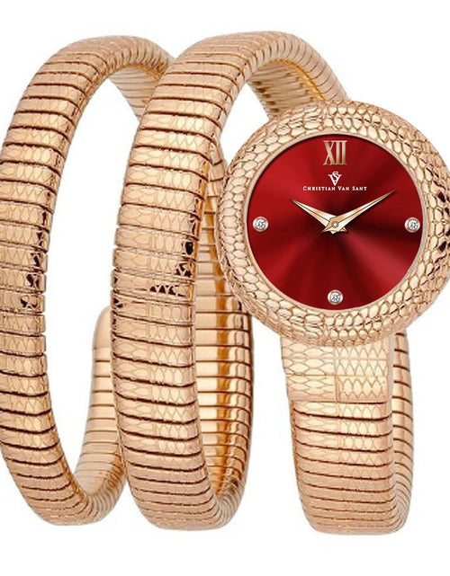 Load image into Gallery viewer, Christian Van Sant Women's Naga Red Dial Watch - CV0893 by Balec Group

